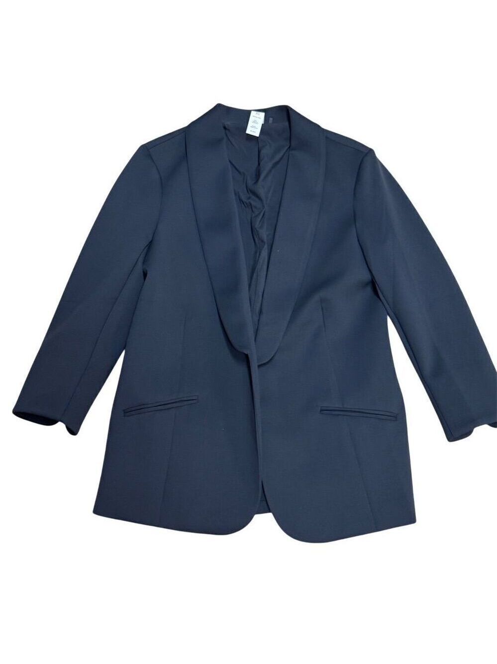 NWOT Yogalicious Women's XS Black Shawl Lapel Blazer